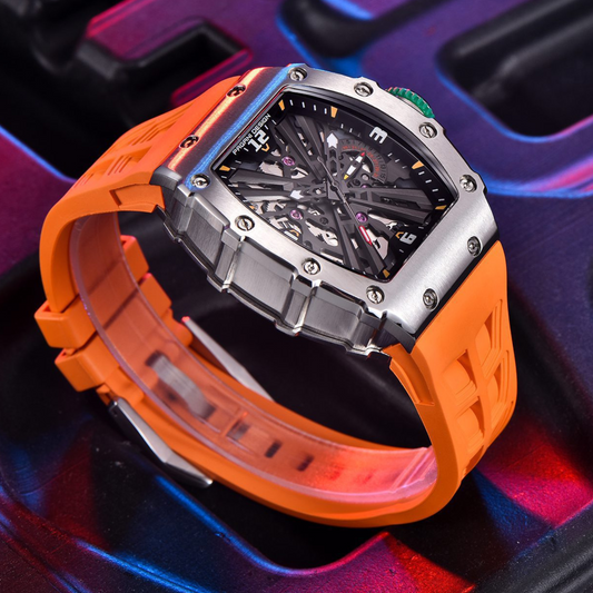 PAGANI DESIGN PD-1738  Waterproof Stainless Steel Skeleton Wristwatch Sport Chronograph Watch for Men - VH65 Movement