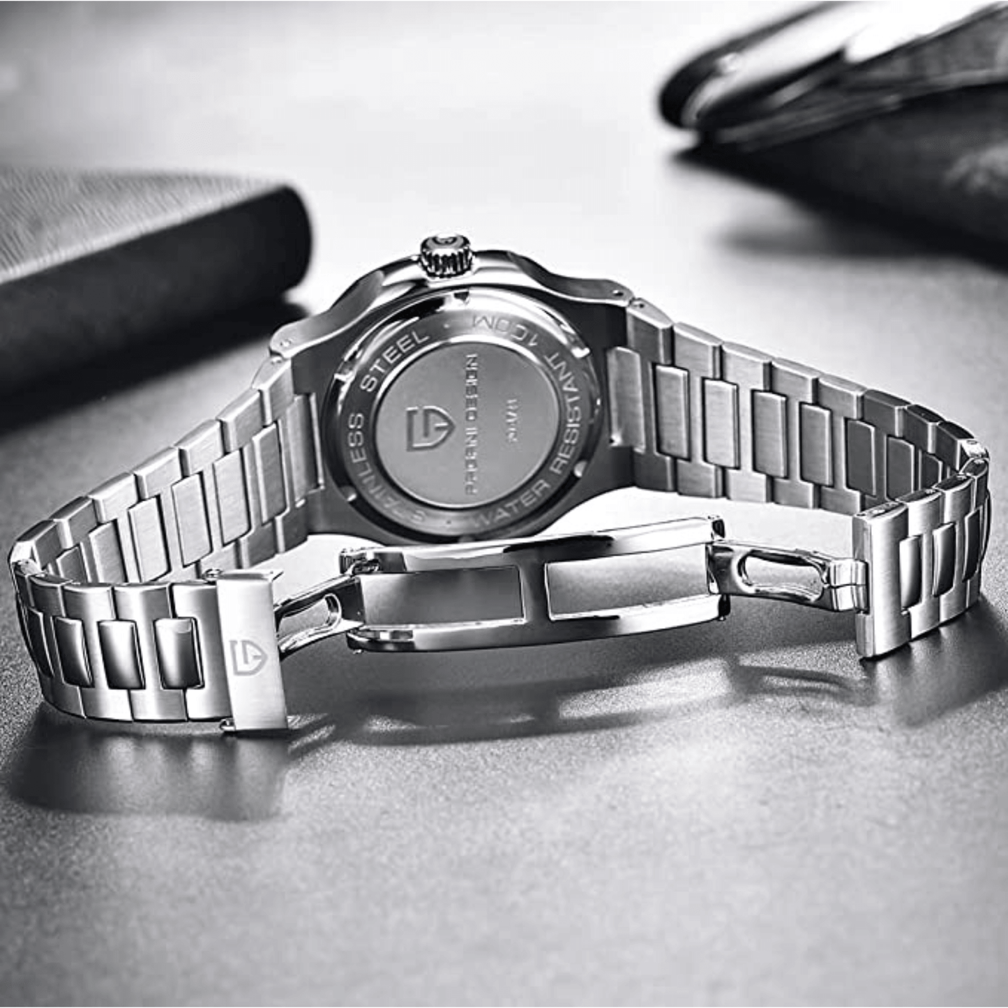 Pagani Design PD-1728 Nautilus Homage Automatic Movement (ST6) | Stainless Steel Dial Men's 40MM Watch | Tiffany Blue Dial