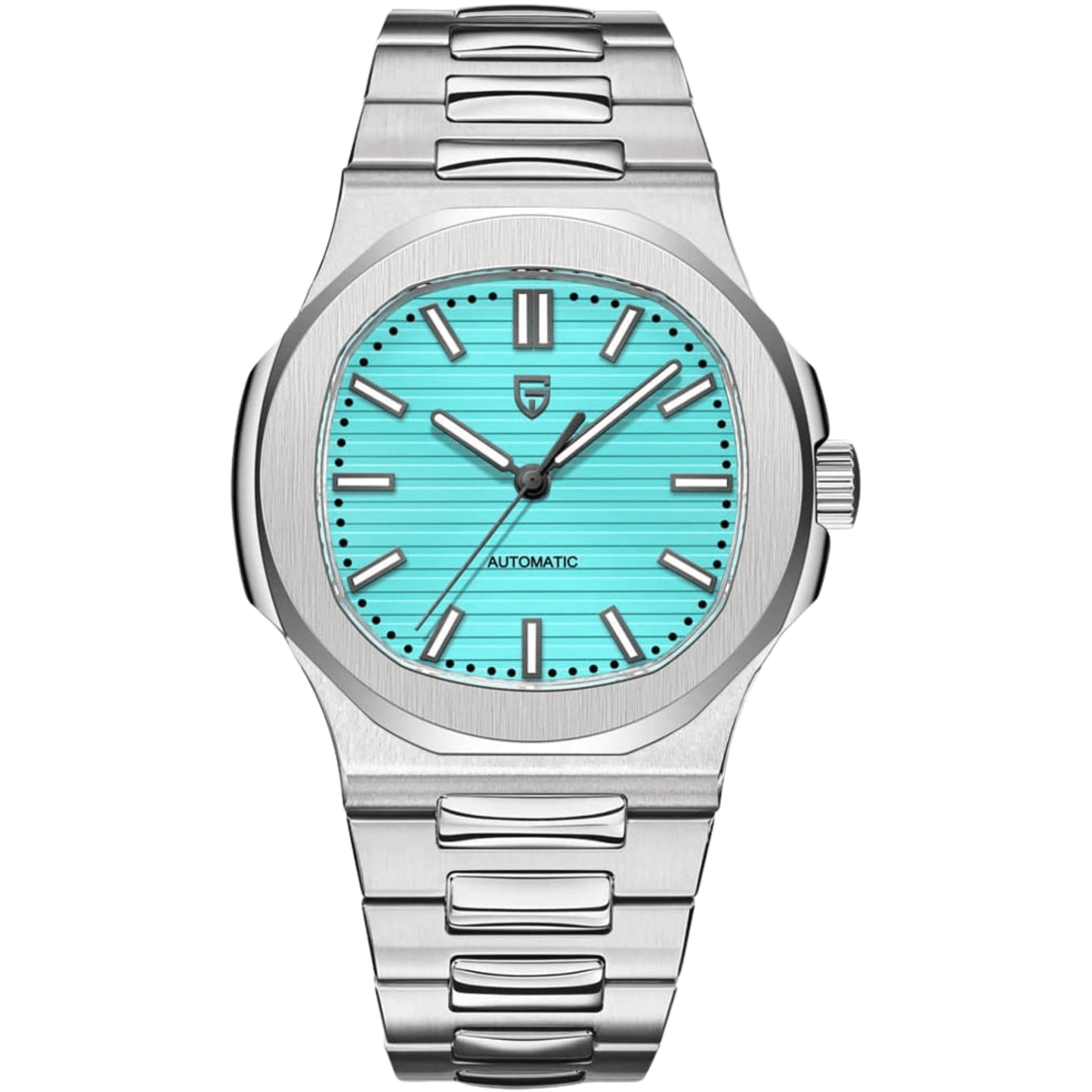 Pagani Design PD-1728 Nautilus Homage Automatic Movement (ST6) | Stainless Steel Dial Men's 40MM Watch | Tiffany Blue Dial